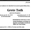 Bergleiter Grete 1919-1996 Todesanzeige